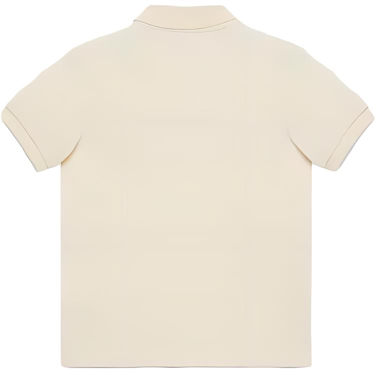 Женская футболка-поло Gucci GUCCITLogoPolo (молочно-белая) — фото 2