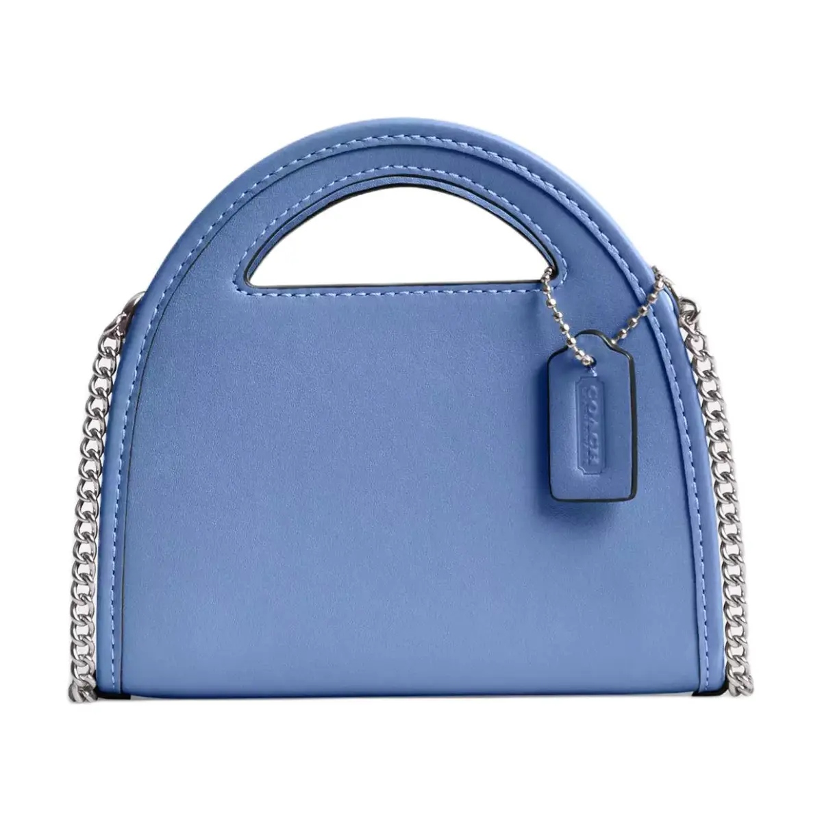 COACH Originals Leather Card Holder Regular Women's Dusty Blue