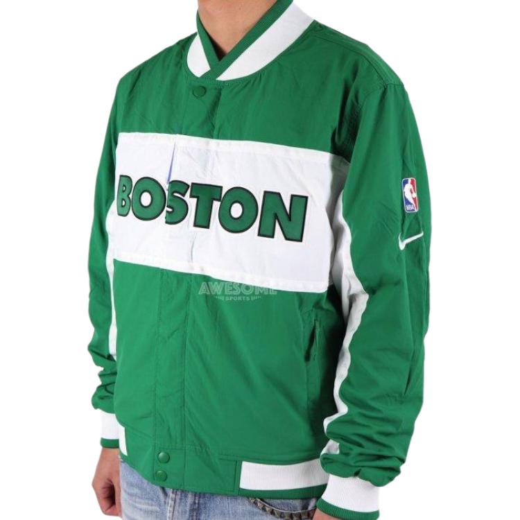 Мужская куртка Nike Celtics Bomber Jacket (зелено-черная) — фото 3