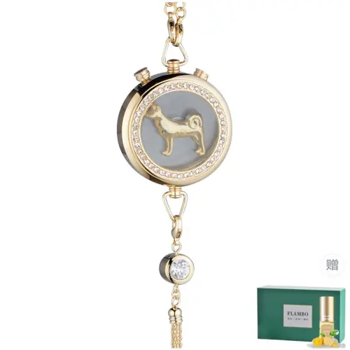 High-end pendant for auto, sophisticated individual perfume strongly flavoured, universal aromatherapy, metal gift box, Chinese horoscope, long-term effect