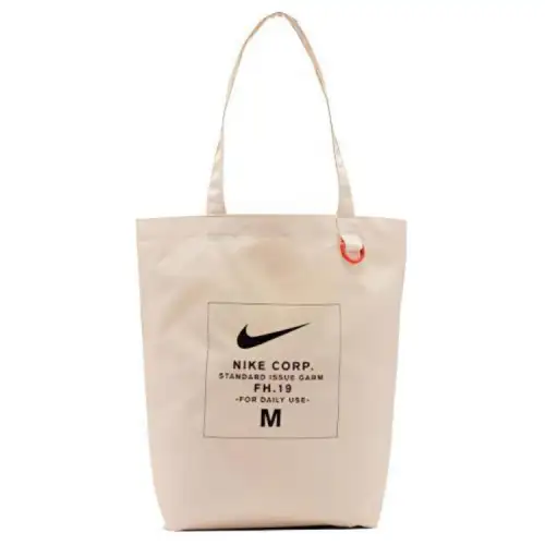 Nike Canvas Bag, Tote Bag, Shopping Bag, Shoulder Bag, Handbag Regular Unisex White
