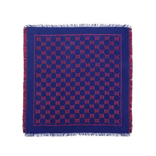 【Previous Season】GG jacquard frayed scarf