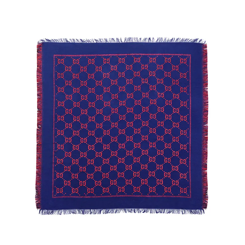 【Previous Season】GG jacquard frayed scarf