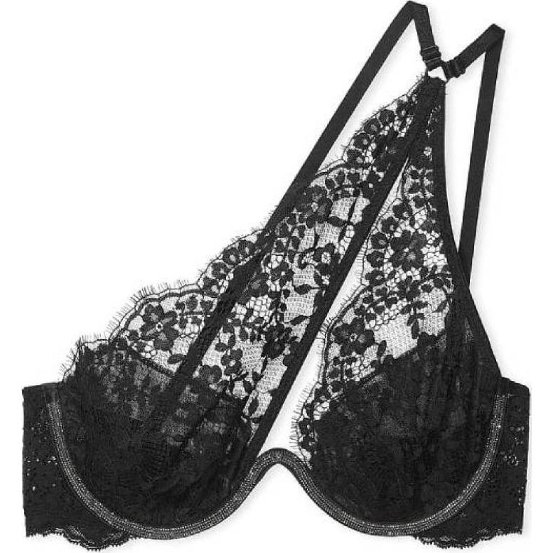 Victoria's Secret Victoria's Secret DREAM ANGELS Floral Lace Unpadded Fantasy Bra Women's Black