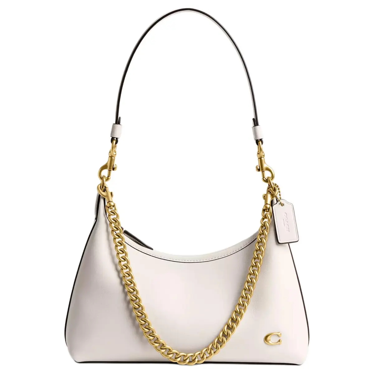 COACH Juliet Cow Leather One Shoulder Handbag Medium Women's Chalk