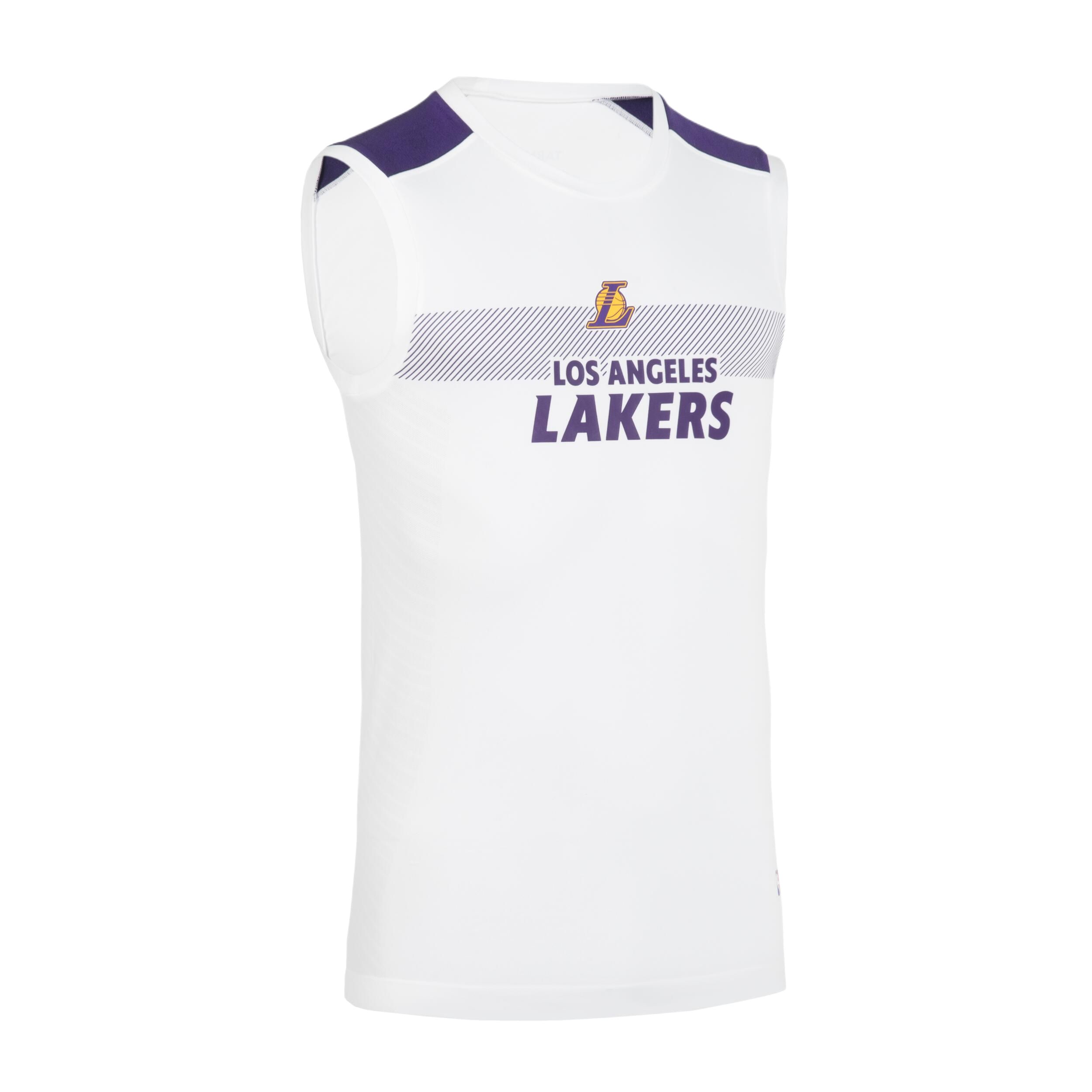 DECATHLON x NBA Los Angeles Lakers Basketball Jersey Men’s Snow/Midnight Purple