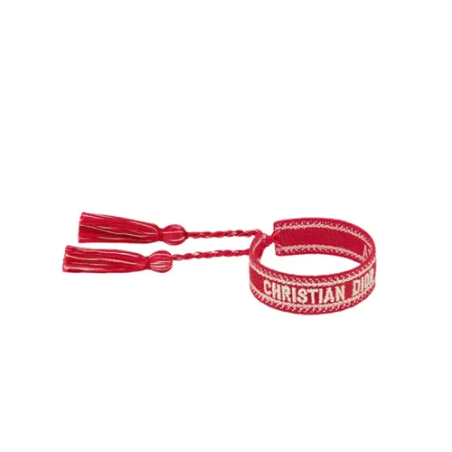 DIOR Cotton Bracelets Unisex Red/Blue