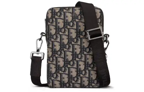 DIOR Canvas Jacquard Canvas Bag, Messenger Bag, Crossbody Bag, Shoulder Bag Men's
