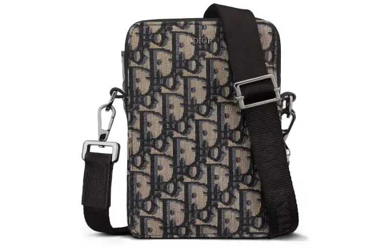 DIOR Canvas Jacquard Canvas Bag, Messenger Bag, Crossbody Bag, Shoulder Bag Men's