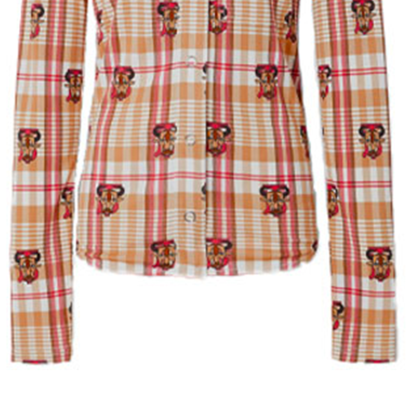 Женская рубашка Burberry SS21 (бежевая) — фото 2
