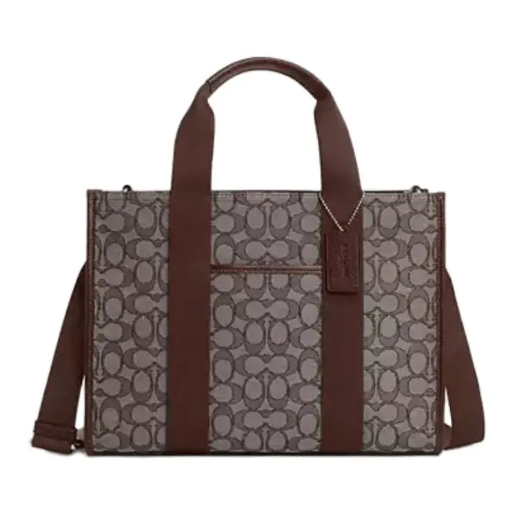 COACH Smith Leather Tote Bag, Shopping Bag, Crossbody Bag, One Shoulder Handbag Large Women's Maple