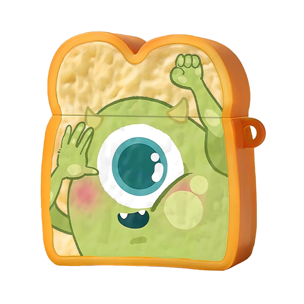 Disney Disney suitable for Apple/apple airpods 2nd generation, 3rd generation pro 2nd generation silicone furry monster Sullivan big-eyed toast bread anti-fall cartoon protection earphone case