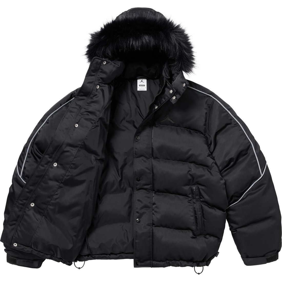 Supreme x Jordan FW24 Puffer Jacket logo — купить одежду