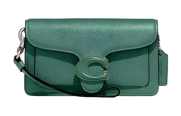 COACH Tabby Cow Leather Wrist Bag, Shoulder Bag, Crossbody Bag Women's Green