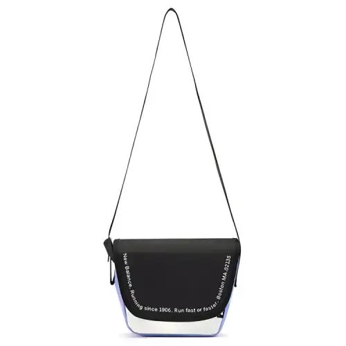 New Balance Fabric Shoulder Bag, Crossbody Bag Regular Unisex Black