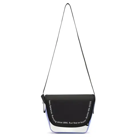 New Balance Fabric Shoulder Bag, Crossbody Bag Regular Unisex Black