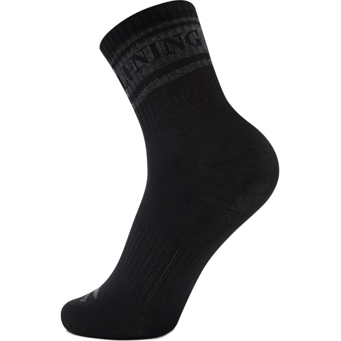 Li Ning Sports Trendy Collection Crew Socks Unisex 1 Pack Black