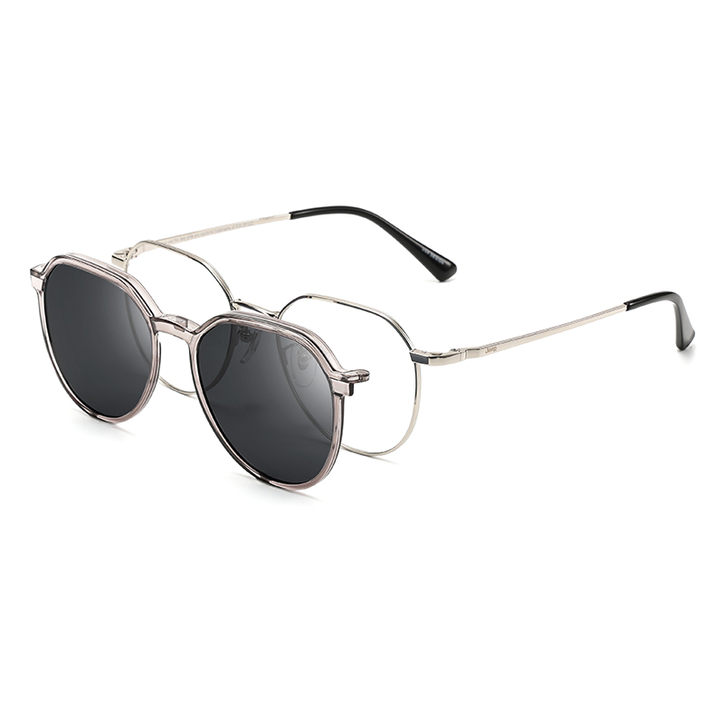 Мужские очки Jeep Polarized Clip-On (черно-серебряные)