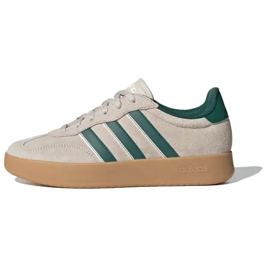 Adidas BARREDA Skateboard Shoes Women's Low-Top Brown/Forest Green