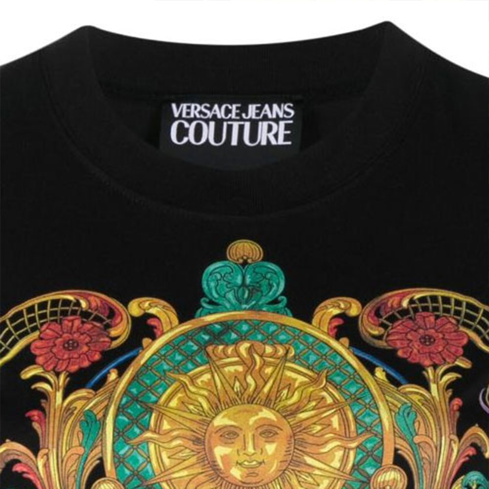 Женская футболка Versace Jeans Couture SS22 T-Shirt (черная) — фото 6