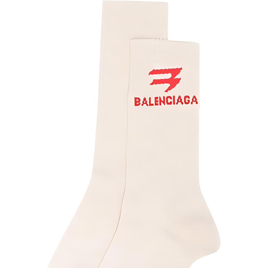Balenciaga Sporty Socks ‘Sand/Red’