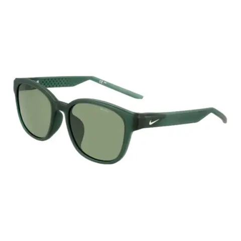 Nike Brand Logo Bio Based Injection Molded Square Sunglasses Unisex Green