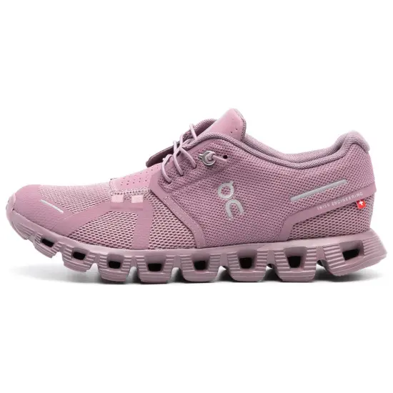 On Cloud 5 Anti-Slip Wear-Resistant Low-Top Casual Running Shoes Women's Light Purple