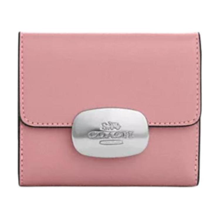 COACH Eliza Calfskin Wallet Regular Women's Pink