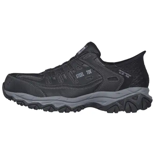 Skechers Slip Ins Low top Casual Shoes Men's Black Gray