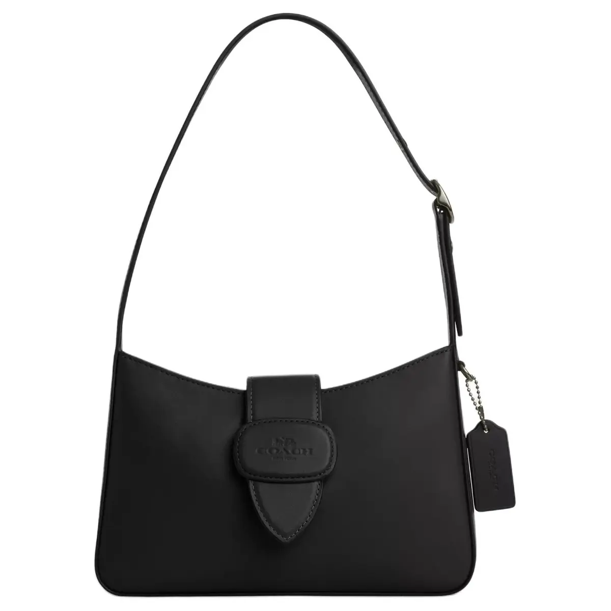 COACH Eliza Calfskin Shoulder Bag, Handbag, Shoulder Bag Medium Women's Black