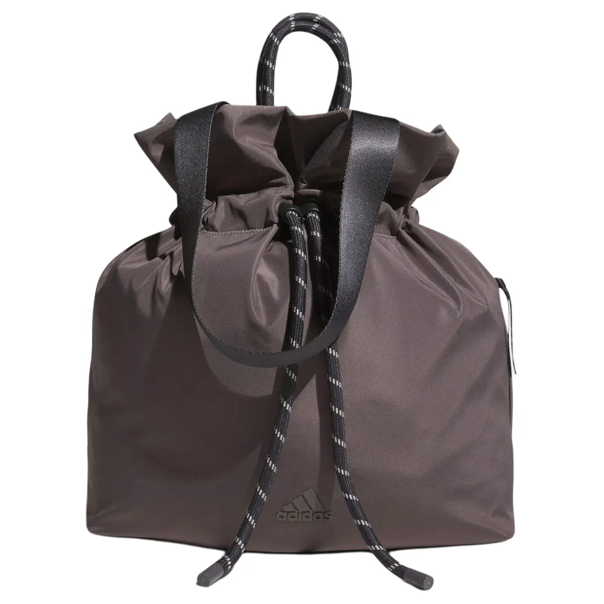 Adidas Polyester Bucket Bag, One Shoulder Handbag Women's Coffee