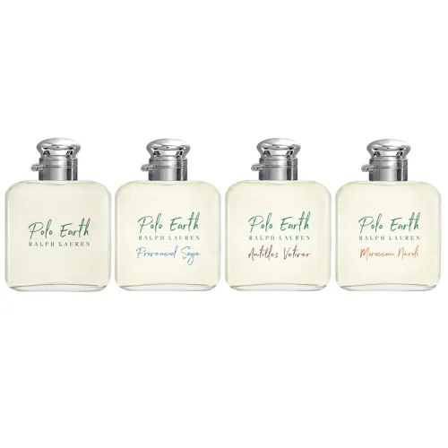 Ralph Lauren Sample Set Four Piece Set Earth Collection Eau De Toilette, Earth+Vetiver+Sage+Moroccan Neroli