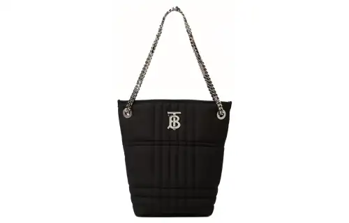 Burberry Lola Bag Polyester Bucket Bag, Handbag, Shoulder Bag Women's Black