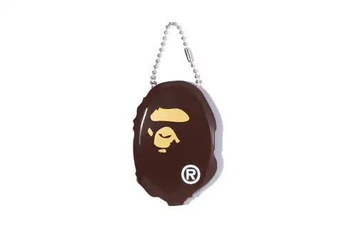 A BATHING APE PVC Coin Purse Regular Men's Brown