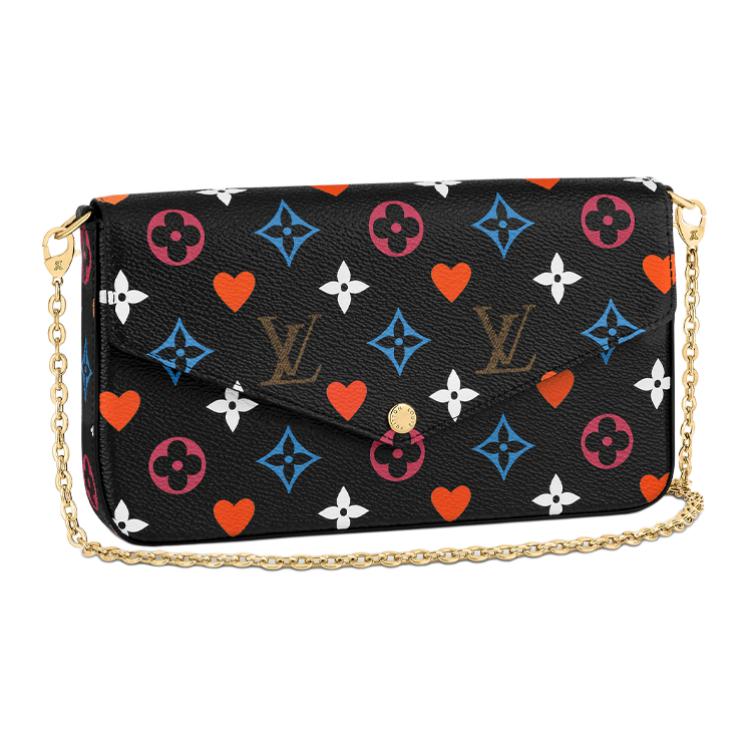 LOUIS VUITTON Felicie Pochette Game On Black