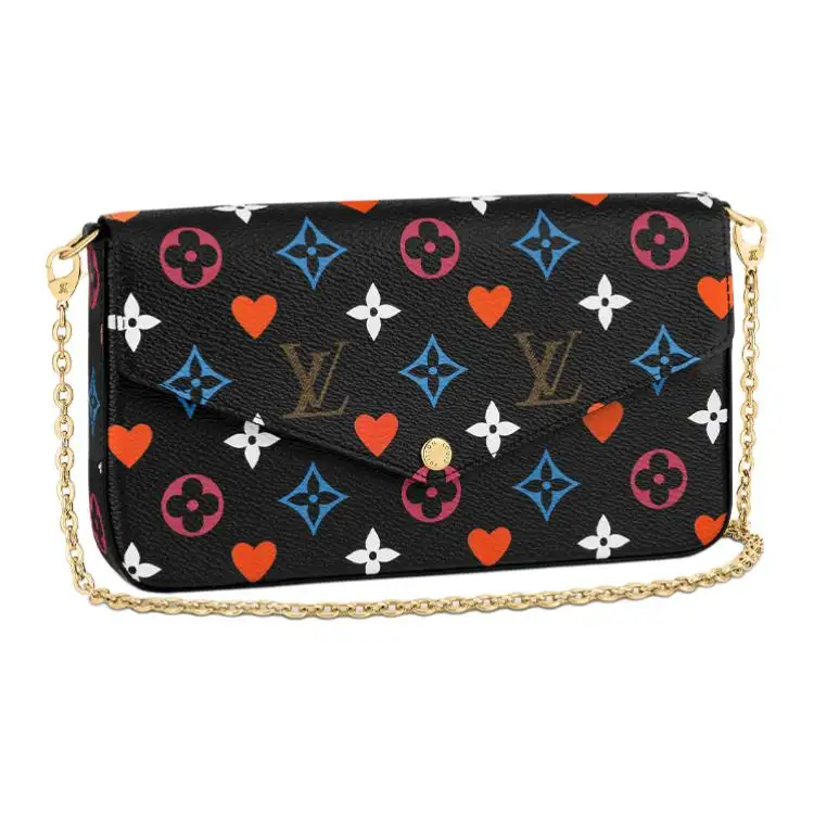 LOUIS VUITTON Felicie Pochette Game On Black