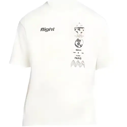 Jordan T Shirts Men's Ecru Crew Neck Thin Straight Fit