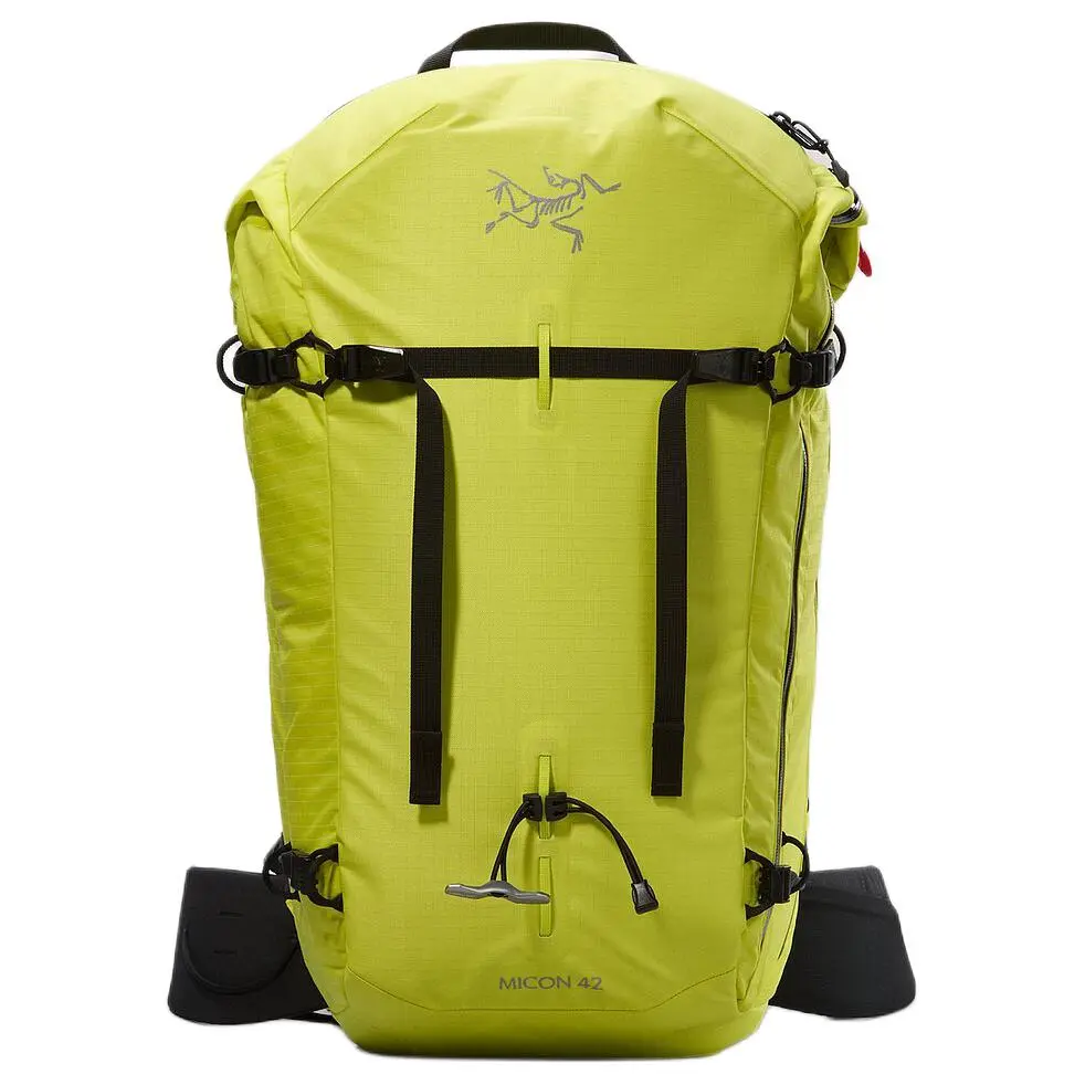 Arc'teryx 42L Mountaineering Bag Backpack Outdoor Bag Nylon Neon Green Unisex