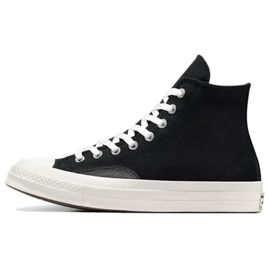 Chuck 70 Converse Luxe High 'Black Dark Matter Fuzzy Laces'