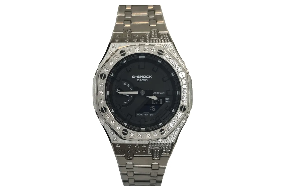 CASIO Men Liquid Crystal/Analog Dual Display Series 44mm Black Watch