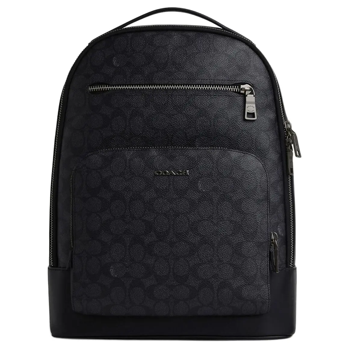 COACH ETHAN Coated Canvas Backpack Men's Charcoal & Black
