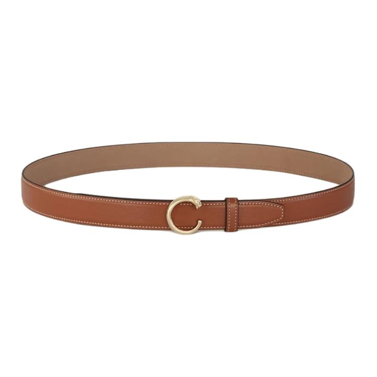 Женский ремень Cartier (коричневый)