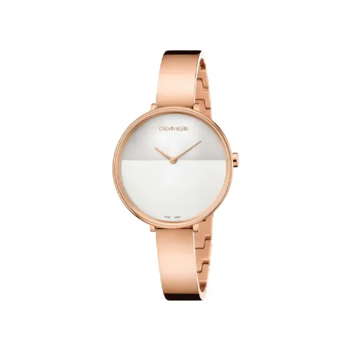 CALVIN KLEIN Wrist Watches Quartz Movement Stainless Steel Strap 38mm White Dial Unisex 30m Water Resistant
