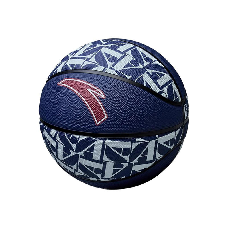 Anta Rubber Basketball Blue Size 7 Ball Training Unisex