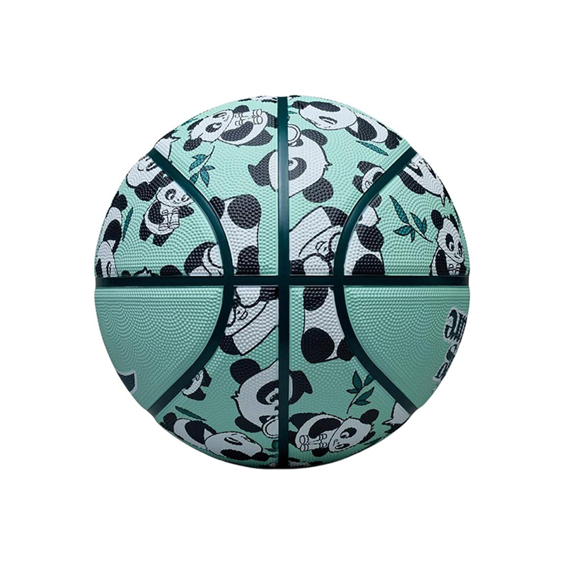 Anta Rubber Basketball Green Size 7 Ball Competition Street Training Unisex