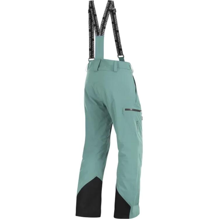 SALOMON Ski Pants Men’s Green Straight Fit