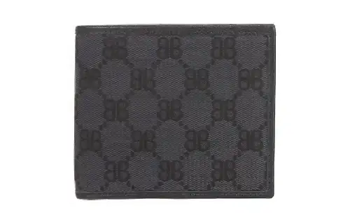 GUCCI X Balenciaga The Hacker Project Bi-Fold Coin Wallet