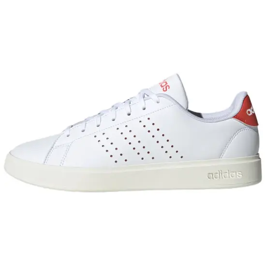 Adidas ADVANTAGE 2.0 Anti-Slip Wear-Resistant Low-Top Tennis Shoes Men's White Orange