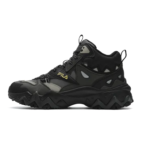 FILA Oakmont 2 Cushioning, Wear Resistant Mid top Casual Shoes Women's Black/Jasper Black