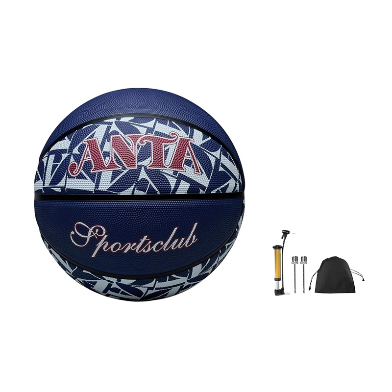 Anta Rubber Basketball Blue Size 7 Ball Training Unisex